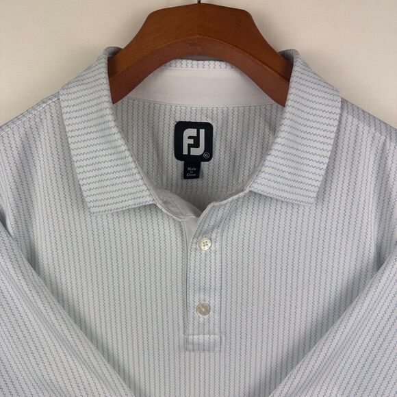 FootJoy FJ Men's Size XL Performance Golf Polo Shirt Casual All Over Print Shirt - Picture 3 of 10